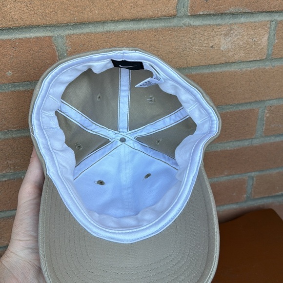 Vintage Nike Center Swoosh Hat / Y2K / New / Beige - Picture 5 of 6